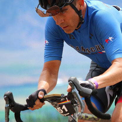 Colby Pearce riding a gravel bike with the Coefficient AR All Road Bar